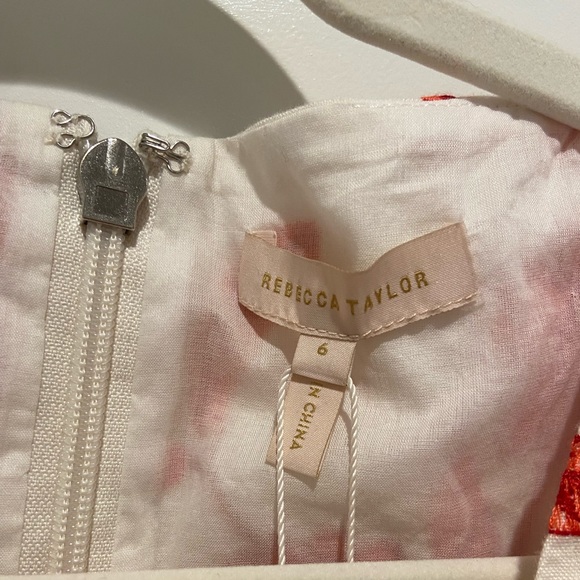 Rebecca Taylor SCARLET EMBROIDERED WRAP DRESS - Picture 6 of 7